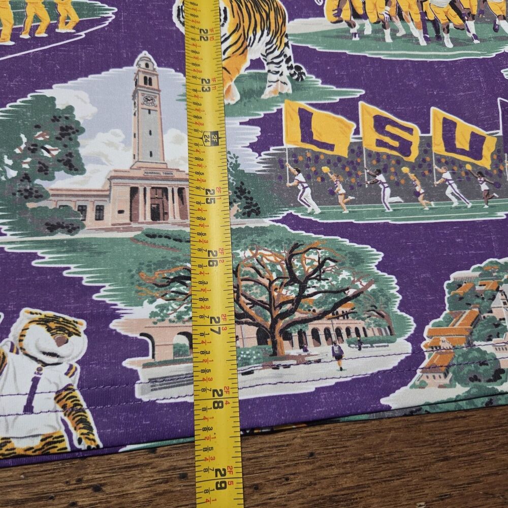 NWT Reyn Spooner University of LSU TIGERS Hawaiian Shirt Men’s Medium Louisiana - Picture 7 of 7